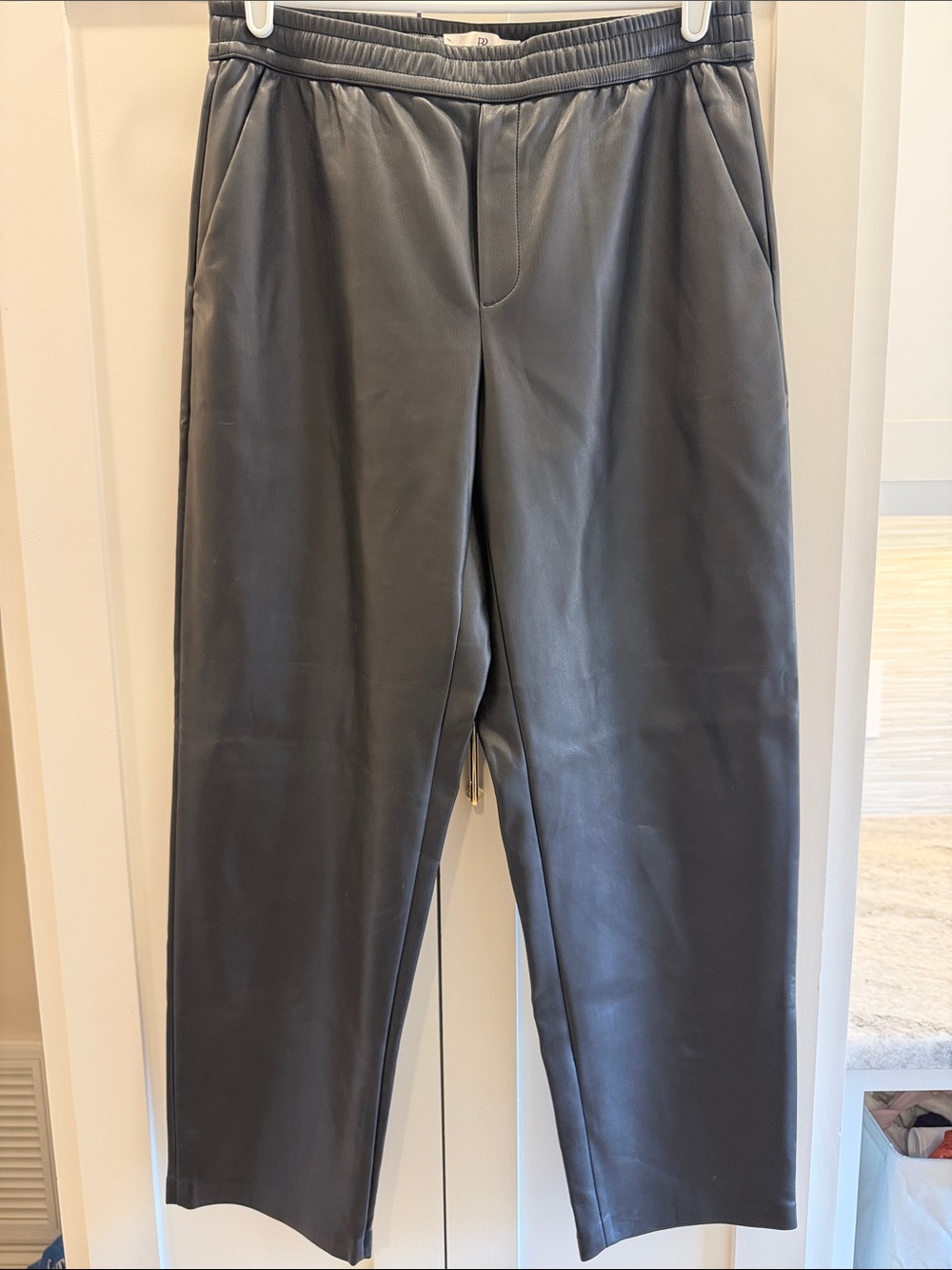 Vegan Leather Jogger Pants